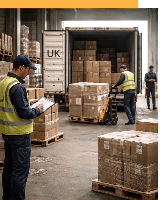 Доставка грузов из Великобритании с таможенным оформлением от 12826