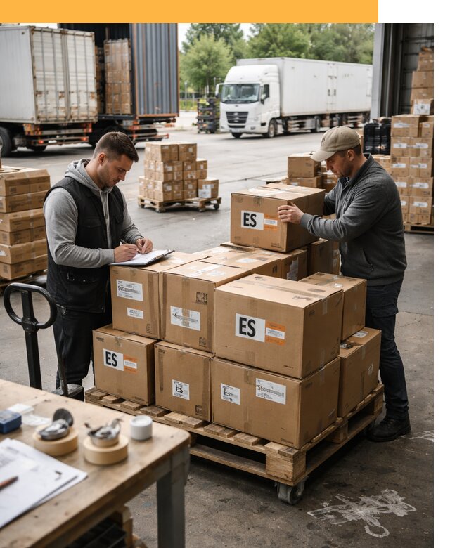 Доставка грузов в Испанию автотранспортом от 35914 руб