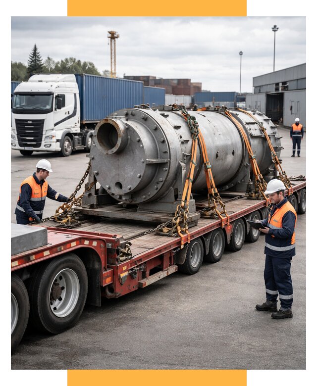 Перевозка тяжеловесных грузов под ключ от 153915 р. | СетСервис-Грз