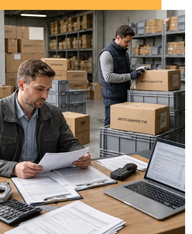 Таможенное оформление автозапчастей по выгодным тарифам от 8722